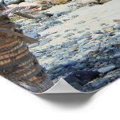 Mooie turquoise tropische strand poster (Hoek)