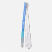 Mooie turquoise tropische strand stropdas (Achterkant)