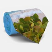 Mooie turquoise tropische zee stropdas (Opgerold)