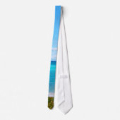 Mooie turquoise tropische zee stropdas (Achterkant)