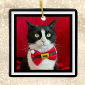 Mooie Tuxedo Kat Kerst Ornament