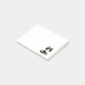 Mooie Tuxedo Kitten met Bloemen Post-it® Notes (Schuin)