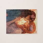 Mooie twee meisje anime lesbische liefde legpuzzel (Horizontaal)