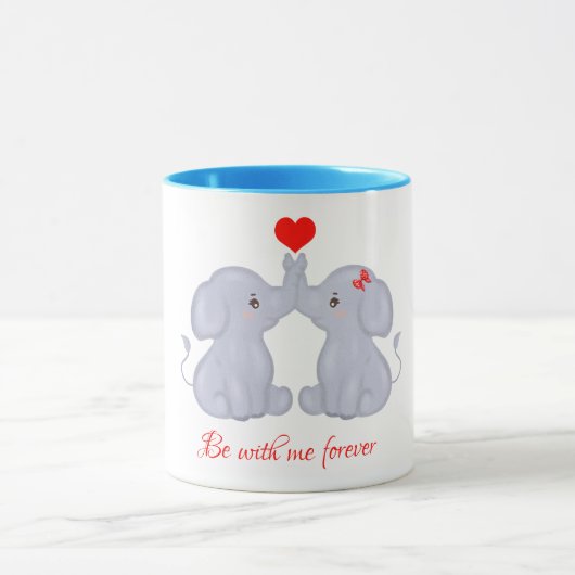 Mooie twee olifant Coffee Mok (Midden)