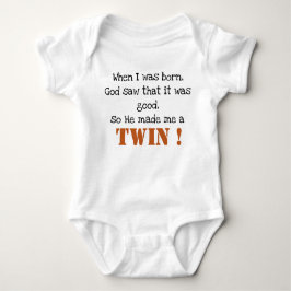Mooie Twin Zegt Baby Bodysuit