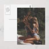 Mooie Twins-fotografie voor buitengebruik  Briefkaart (Voorkant / Achterkant)
