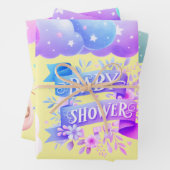 Mooie Twin's meisje / jongen Inpakpapier Vel (In situ)