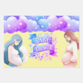 Mooie Twin's meisje / jongen Inpakpapier Vel (Voorkant)