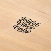 Mooie Typografie Acryl Uitnodigingen (Laagn)
