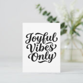 Mooie Typografie Briefkaart (Staand voorkant)