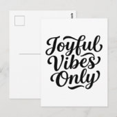 Mooie Typografie Briefkaart (Voorkant / Achterkant)