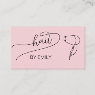 Mooie typografie föhn Blush Roze Visitekaartje