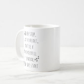 Mooie typografie Leuk cadeau voor stiefmoeder Koffiemok (Voorkant links)