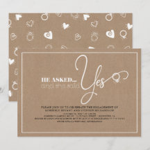 Mooie typografie Schattige Modern Engagement Party