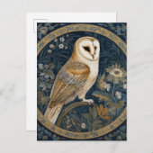 Mooie  uil briefkaart (Voorkant / Achterkant)