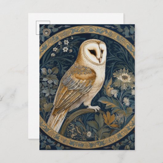 Mooie  uil briefkaart (Voorkant / Achterkant)