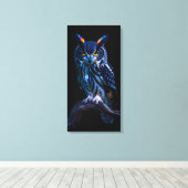 Mooie Uil Canvas Afdruk (Insitu (Houten vloer))