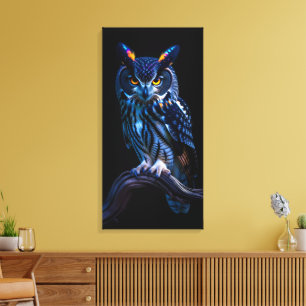 Mooie Uil Canvas Afdruk