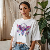 Mooie Uil Dream Catcher T-shirt