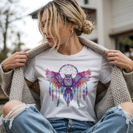 Mooie Uil Dream Catcher T-shirt