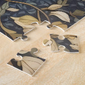 Mooie uil en jasmijn bloemen legpuzzel (Zijkant)