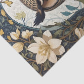 Mooie uil en jasmijn bloemen tissuepapier (Detail)