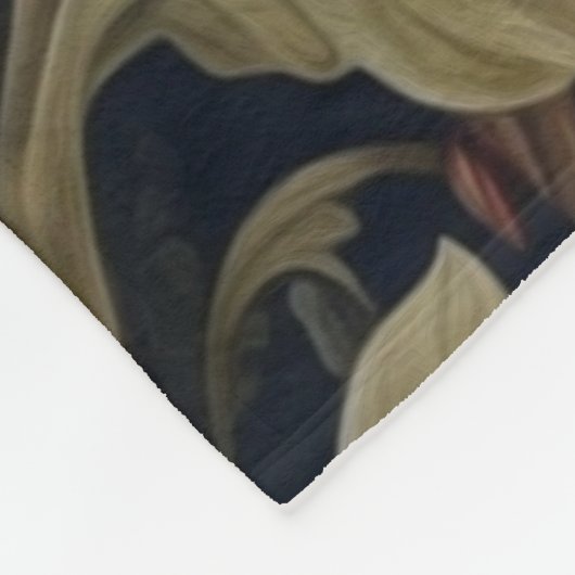 Mooie uil in de tuin art nouveau stijl fleece deken (Hoek)