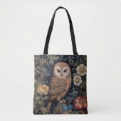 Mooie uil in de tuin art nouveau stijl tote bag (Voorkant)
