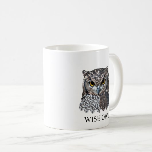 Mooie uil koffiemok (Voorkant rechts)