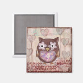 Mooie uil magneet (Voorkant / Achterkant)