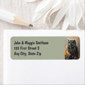 Mooie Uil Vogel Natuur Wildlife Etiket (Insitu)