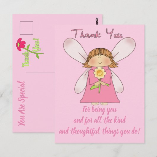 MOOIE UITDRUKKINGEN - Bedankkaartje Briefkaart (Voorkant / Achterkant)