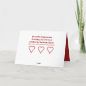 Mooie uitdrukkingen Dank u kaart (Achterkant)