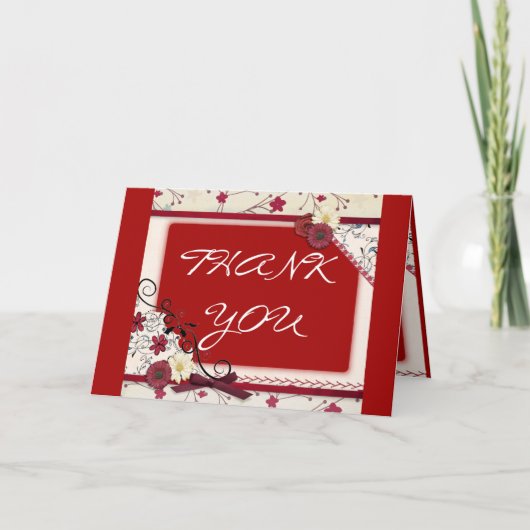 Mooie uitdrukkingen Dank u kaart (Voorkant)
