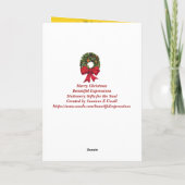 Mooie Uitdrukkingen Kerstmis Feestdagen Kaart (Achterkant)