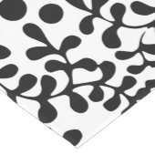 Mooie Uitgewerkte Zwart en Wit Print Medium Tafelloper (Hoek)