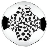 Mooie Uitgewerkte Zwart-Witprint Voetbal (Gedraaid)