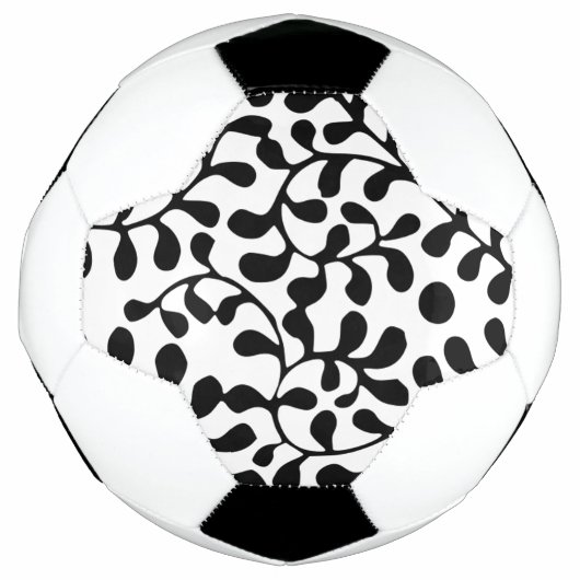 Mooie Uitgewerkte Zwart-Witprint Voetbal (Voorkant)
