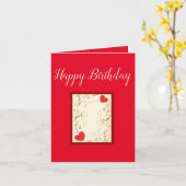 Mooie uitingen - Birthday Wenskaart Kaart (Gele Bloem)