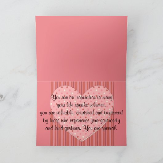 Mooie uitingen Dank je wel Kaart (Binnen)