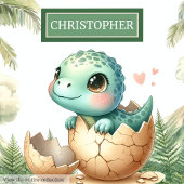 Mooie Uitkomen Binnenkort Baby Dinosaurus Waterver Kussen