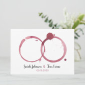 Mooie uitnodiging tot weduwschap met gordijnen (Staand voorkant)