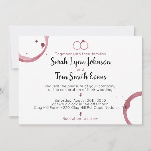 Mooie uitnodiging tot weduwschap met gordijnen (Achterkant)