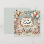 Mooie uitnodiging Verjaardag Jubileum (Voorkant / Achterkant)