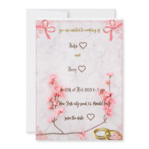 mooie uitnodiging voor de bruiloft 