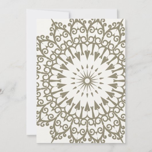 mooie uitnodiging voor een moslim huwelijk (Achterkant)