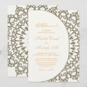 mooie uitnodiging voor een moslim huwelijk (Voorkant / Achterkant)