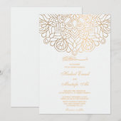 mooie uitnodiging voor een moslim huwelijk (Voorkant / Achterkant)