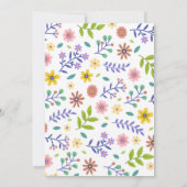 Mooie uitnodiging voor een paasfeest (Achterkant)