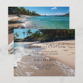 Mooie uitnodiging voor een strandhuwelijk (Voorkant / Achterkant)